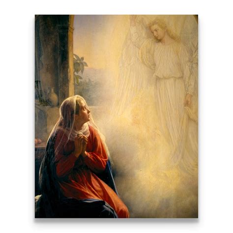 Annunciation Canvas Art: Archangel Gabriel and Mary, by Carl Bloch ...
