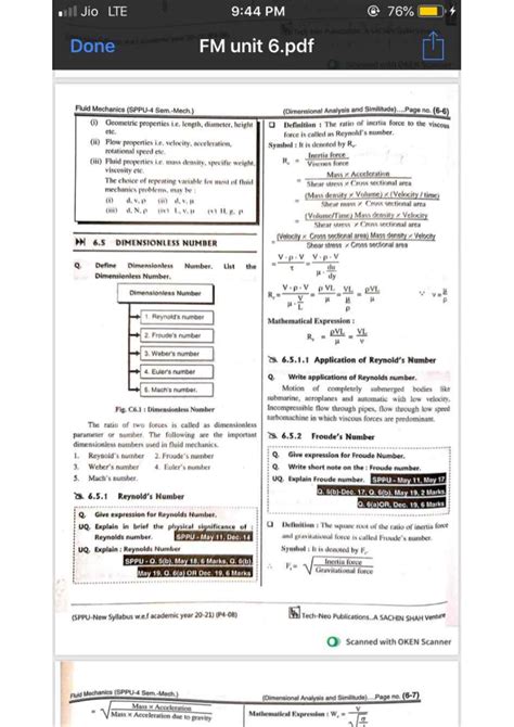 Unit 5 FM Answer - Mechanical Engineering Fluid Mechanics - verge on ...