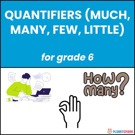 Class 6 Worksheet on Quantifiers | PlanetSpark
