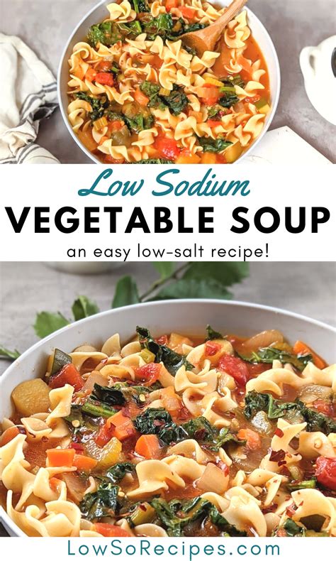 Low Sodium Vegetable Soup Recipe (No Salt Added) - Low So Recipes