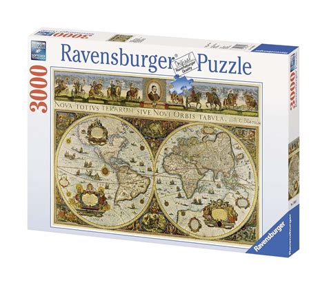 Buy Ravensburger World Map, 1665-3000 Piece Puzzle Online at Low Prices ...