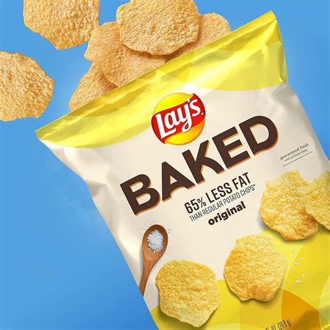 Baked Lay's Potato Chips 0.87oz - Pack of 40 | Crunchy Snack & Great ...