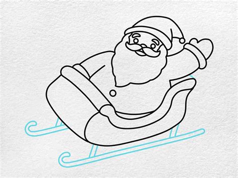 How to Draw Santa in His Sleigh - HelloArtsy