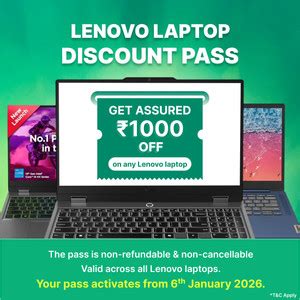 Lenovo Laptop Discount Pass Price in India - Buy Lenovo Laptop Discount ...