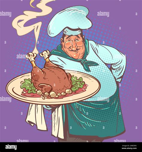 Experienced chef in professional kitchen Stock Vector Images - Alamy