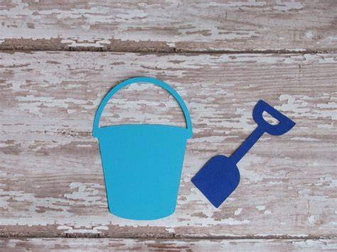 Beach Bucket & Shovel Die Cuts 20 Pcs Paper Shapes - Etsy India