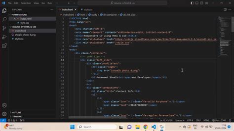 Image result for Resume Using HTML and CSS