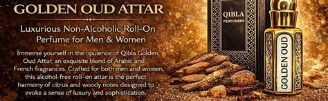 Buy Qibla Golden Oud Attar for Men & Women | Arabic & French Blend ...