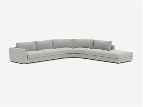 Cello Sectional with Round Corner Seat | EQ3's Curved Sectional Couch