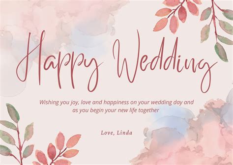 Congratulations On Your Wedding Card