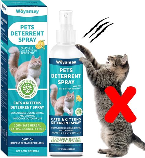 Woyamay Cat Repellent Spray, Cat Deterrent Spray Indoor & Outdoor, Cat ...