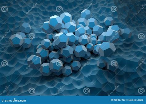 Gas Hydrate Crystals - Isometric View 3d Illustration Stock ...