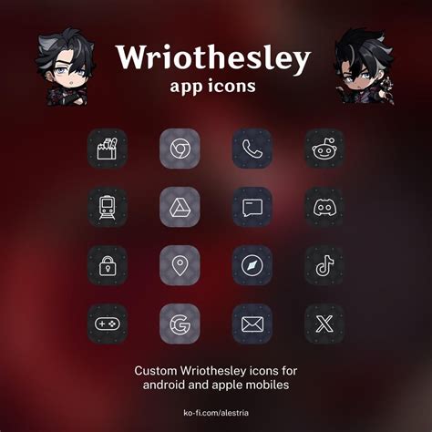 Custom Wriothesley app icons : r/WriothesleyMains