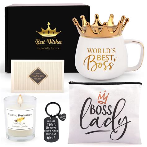 Amazon.com: Purtarly Boss Lady Gifts for Women, Boss Birthday Gifts for Her, Thank You Gifts for ...