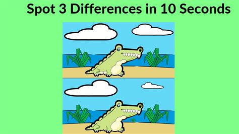 Spot The Difference: Can you spot 3 differences within 10 seconds?