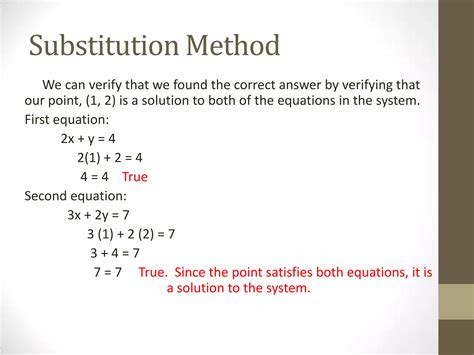 Image result for Solving Systems of Linear Equations Using Substitution