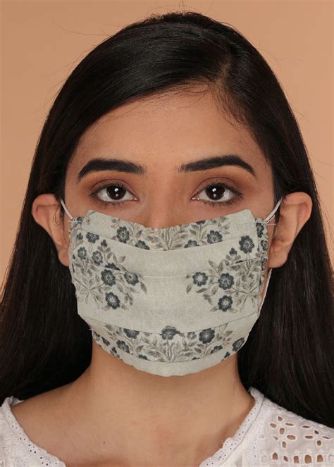 Get Brown Floral Printed 2-Ply Mask at ₹ 649 | LBB Shop