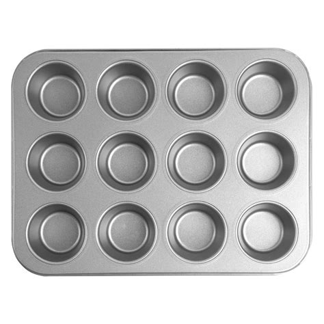 Wilton Small Non-Stick Metal Tin Baking 12 Cup Mini Muffin Pan ...