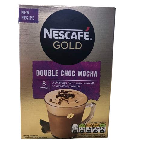 Nescafe Gold Double Choc Mocha Instant Coffee Sachets, (8 x 23g) 184g ...