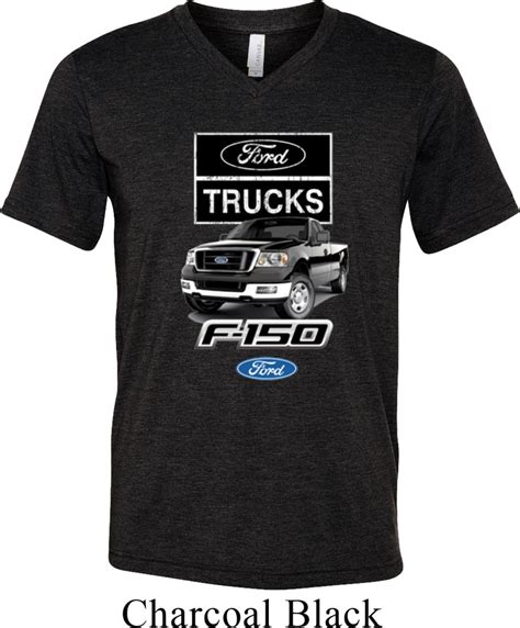 Mens Ford Shirt F-150 Truck Tri Blend V-neck Shirt - F-150 Trucks Mens Ford Shirts