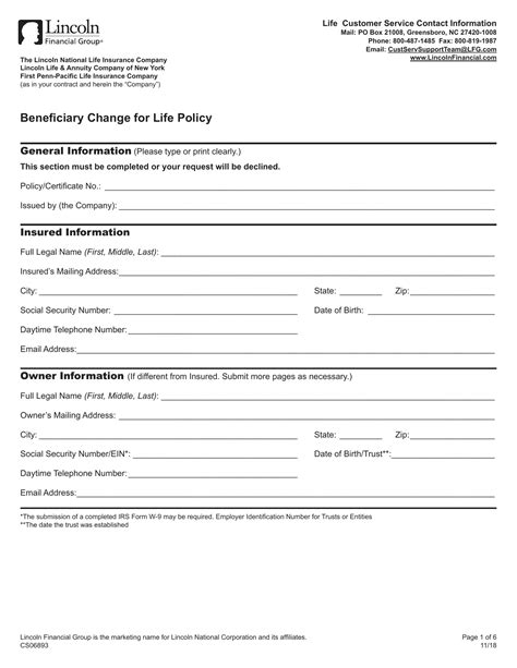 Beneficiary Forms Printable Employment Benefitciary Form: Fill Out