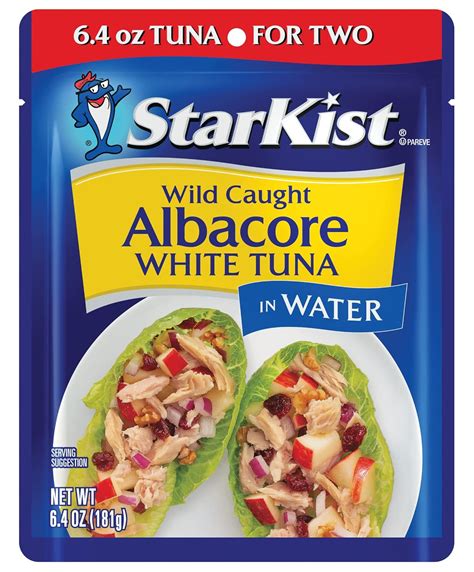 StarKist Albacore – Bolsa de agua de atún blanco de 6.4 onzas (paquete ...