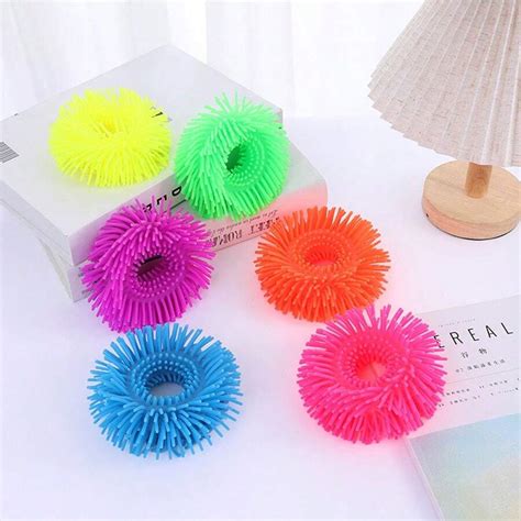 Soft Plush Squeezing Ball Bracelet, Stress Relief Inflatable Squeeze ...
