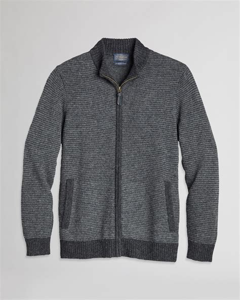 Men's Shetland Full-Zip Sweater
