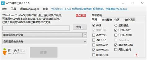 【WTG辅助工具下载】WTG辅助工具(Windows To Go辅助工具) v5.5.6 萝卜头版-趣致软件园
