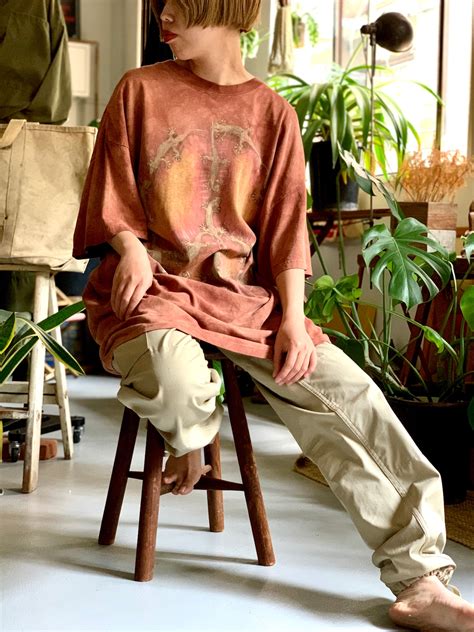 90’s old “s/s gecko peace mark print t−sh” “THE MOUNTAIN” | KEY WEB STORE