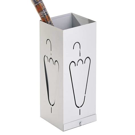 INDIAN DECOR 6100 Freestanding Metal Umbrella Stand with Removable Drip ...