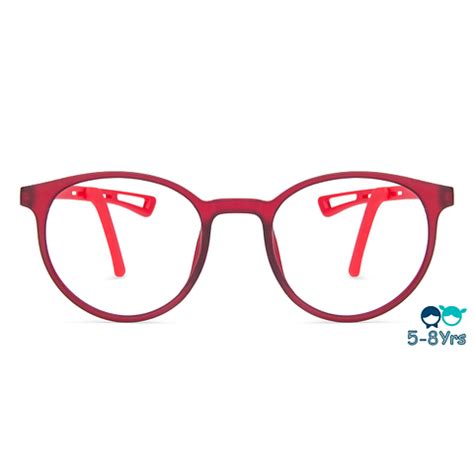 Shop online for Blue-Block Kids Computer Glasses: Matte Maroon Grey Red ...