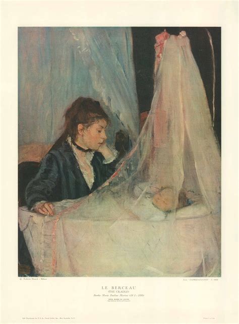 The Cradle, 1873 by Berthe Morisot -14 X 19 Inches (Offset Lithograph ...