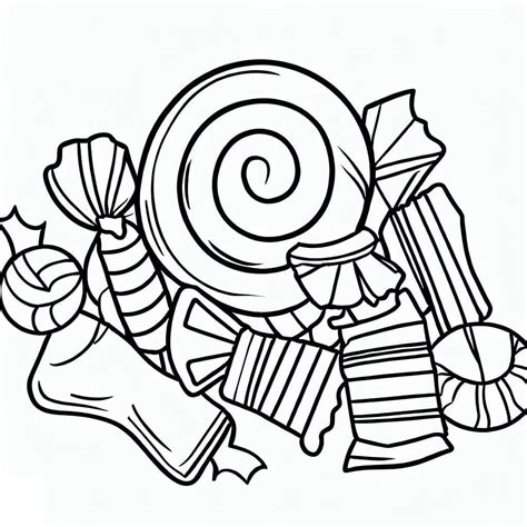 Coloriage Bonbons Dans une Boîte - télécharger et imprimer gratuit sur ...