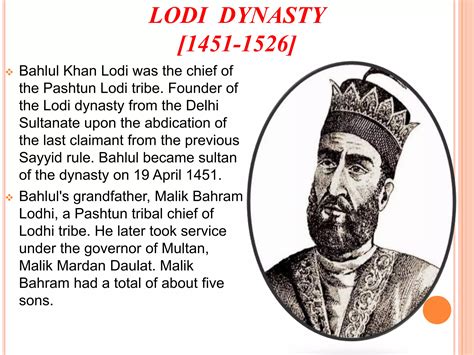 Founder Of Lodi Dynasty
