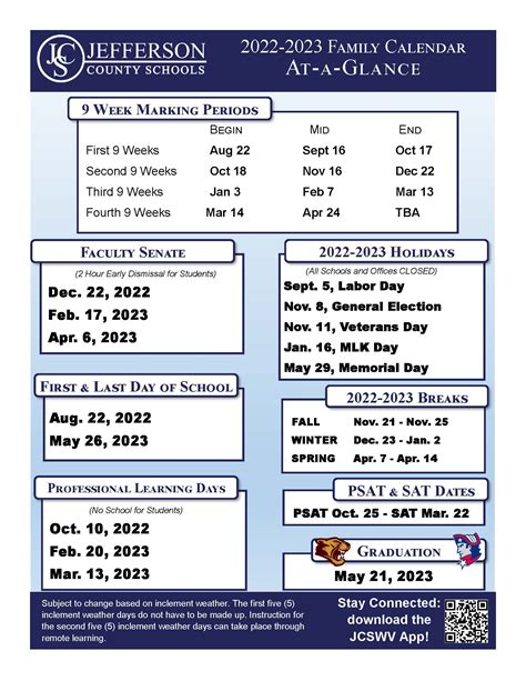 Calendar | Jefferson County Schools