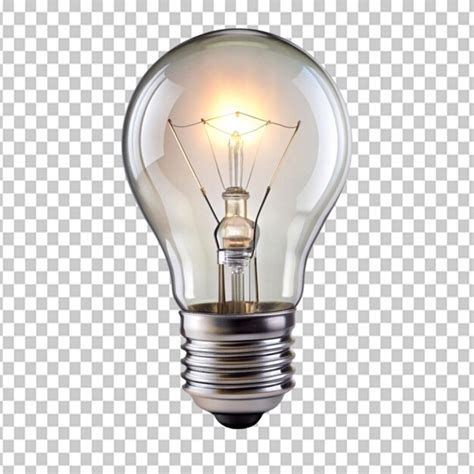 Incandescent light bulb on transparent background | Premium AI ...