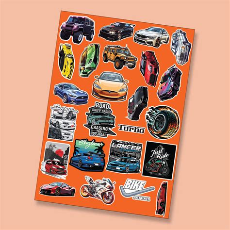 Vehicle Vibes Sheet 2 Stickers - Classic Rides