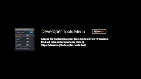 Developer Tools Menu Shortcut for Fire TV - App on Amazon Appstore