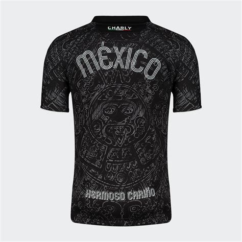 Charly 2024 Mexico Aztec Heritage Jersey - Black - Football Shirt ...