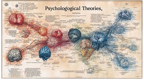 Concept map of modern psychological theories mental map centered ...
