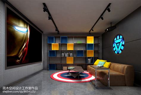 办公空间300平米装修案例_效果图 - 动漫设计工作室（LOFT工业风） - 设计本