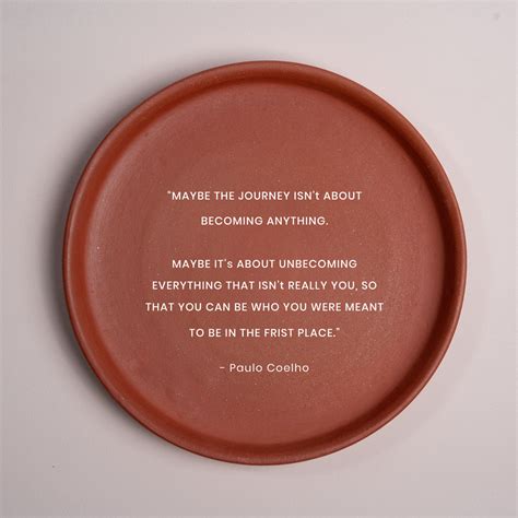 Terracotta Wall Plate - Quote Maybe The Journey – Almiro Tree