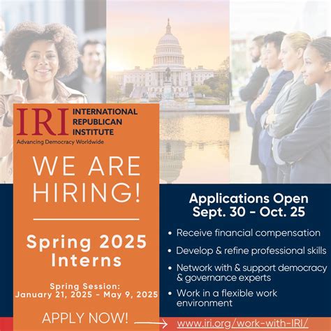 🚨 We Are Hiring Spring 2025 Interns! 🚨 The International Republican ...