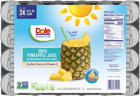Dole Pineapple Juice Carton