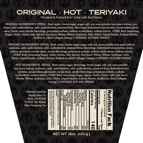 Beef Jerky Flowers + Pint Glass "Vase" 🥩 // Manly Man Co® - Manly Man Co.