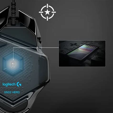 Image result for Logitech G502 Hero Button Guide