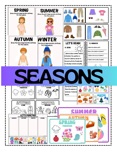 Seasons/estaciones en inglés - material de la siguiente asignatura ...