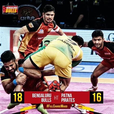 Pro Kabaddi 2017: Bengaluru Bulls, Patna Pirates play out Thrilling ...