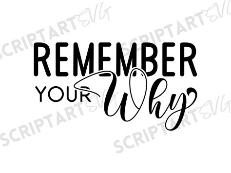 Remember Your Why SVG PNG Inspirational Quote Svg Motivational Quote Svg Love Yourself Svg ...